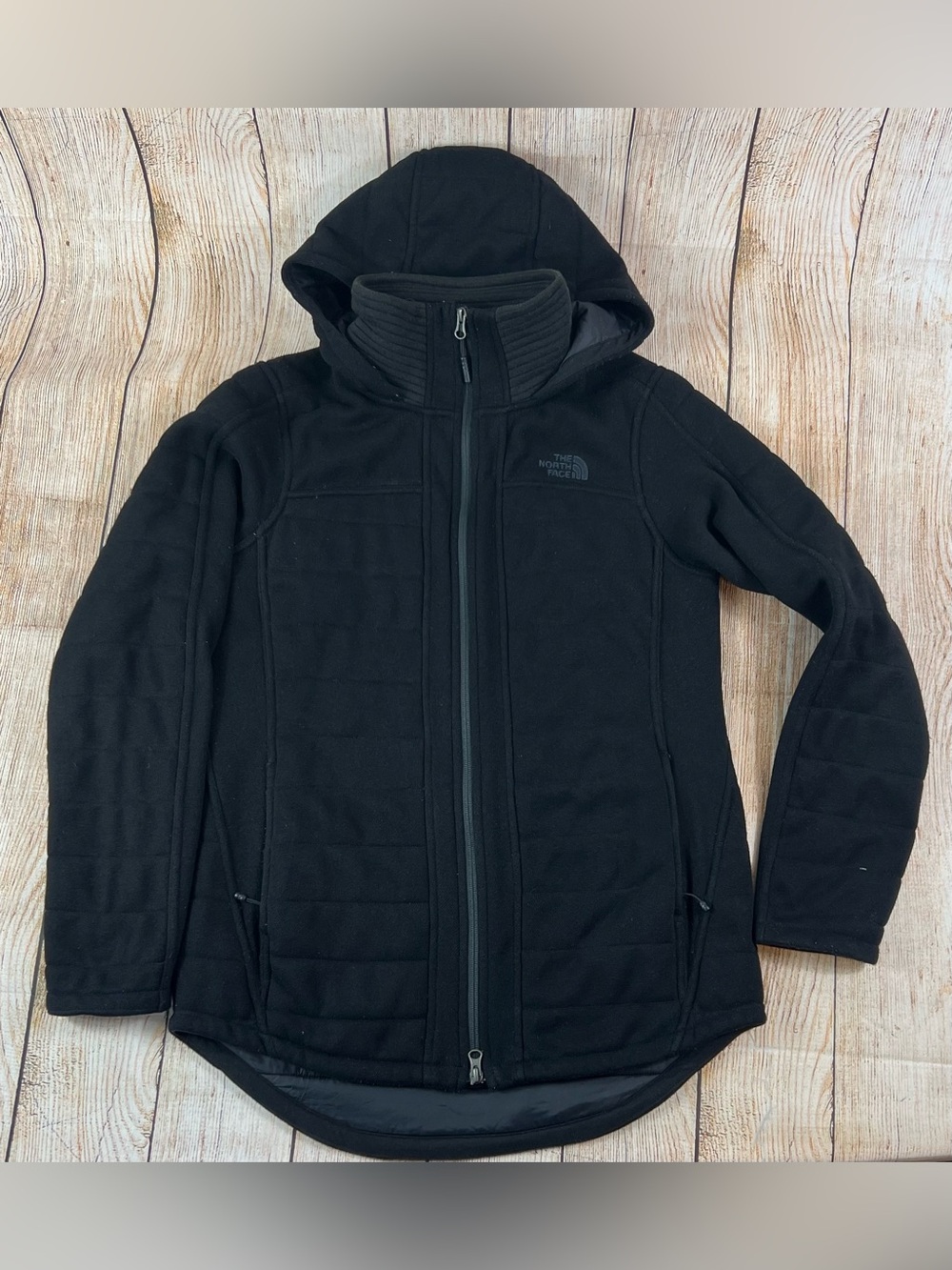 Women’s The North Face Indi Insulated Primaloft Hoodie Jacket Black Size Small